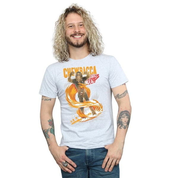 Star Wars Chewbacca Gigantic T-shirt M Sports Grey för män Sports Grey M