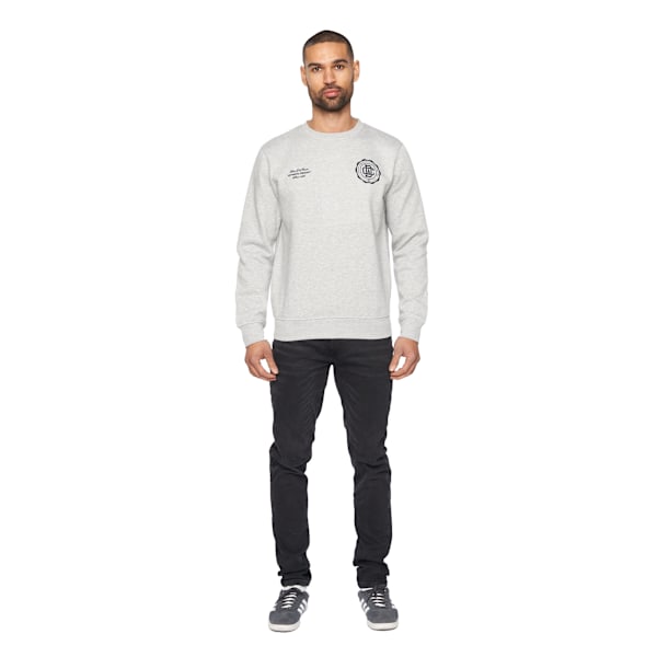 Duck and Cover Herr Keyaan Crew Neck Sweatshirt L Grå Melange Grey Marl L