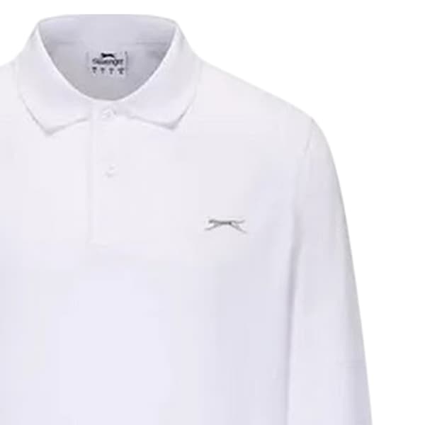 Slazenger Herr Logotyp Långärmad Crickettröja S Cream Cream S