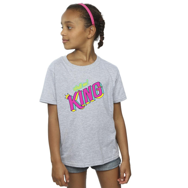 Disney Girls The Lion King Classic King Cotton T-Shirt 5-6 år Sports Grey 5-6 Years