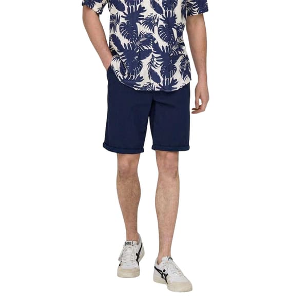 Only Herr Regular Shorts M S Mörkblå Dark Navy M S
