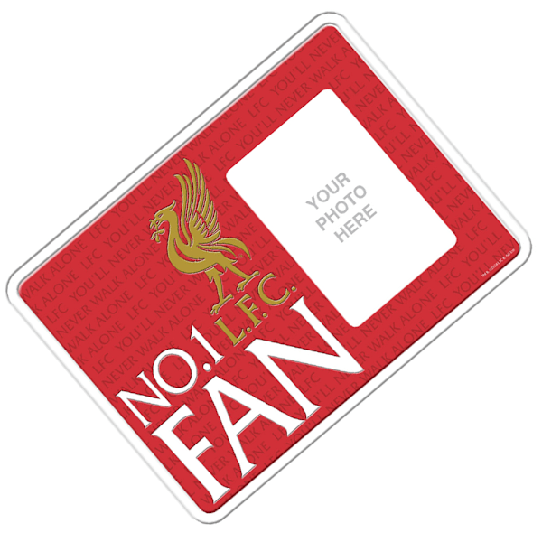 Liverpool FC No 1 Fan Fotoram Skylt One Size Röd/Vit/Guld Red/White/Gold One Size