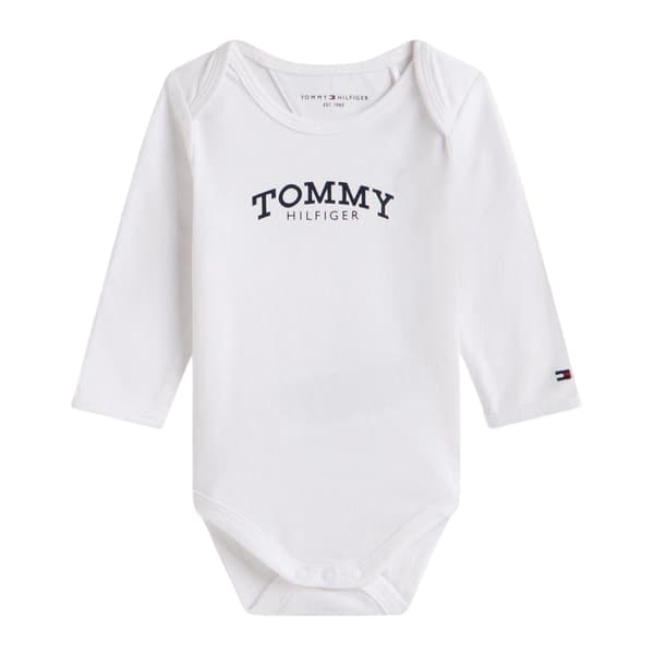 Tommy Hilfiger Baby Regular Långärmad Body 9 månader Vit White 9 months