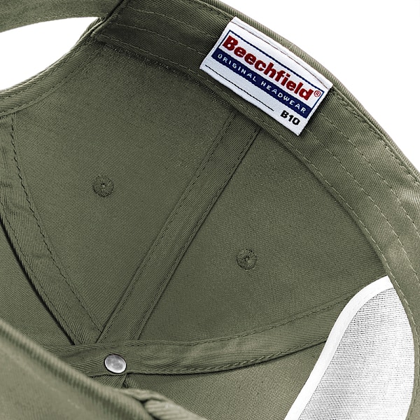 Beechfield Unisex Original 5-Panel Baseballkeps i enfärgad design, One Size Olive One Size
