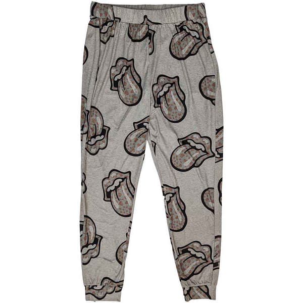 The Rolling Stones Dam/Dam Hjärtlogotyp Pyjamas Set M Grå Grey M