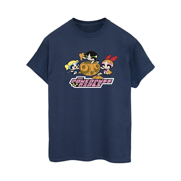 The Powerpuff Girls Dam/Damer Flickor Pumpa Bomull Pojkvän Navy Blue L