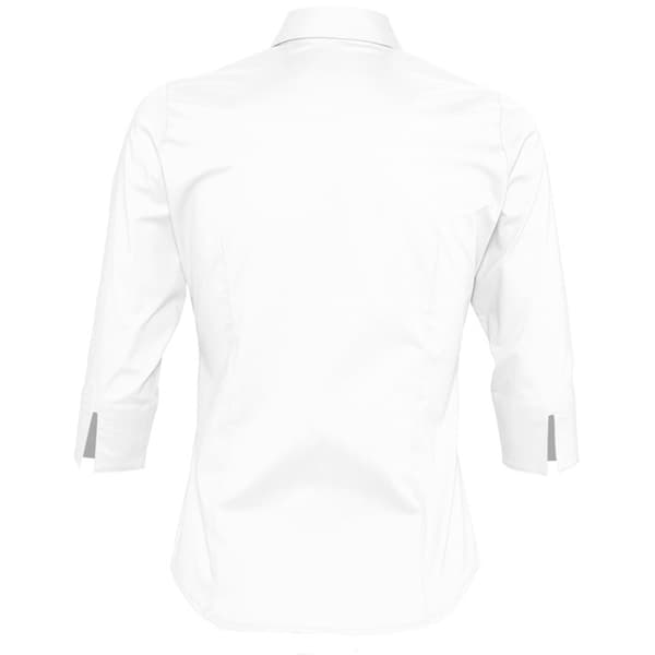 SOLS Dam/Kvinnor Effekt 3/4 Ärm Monterad Arbetsskjorta S Vit White S