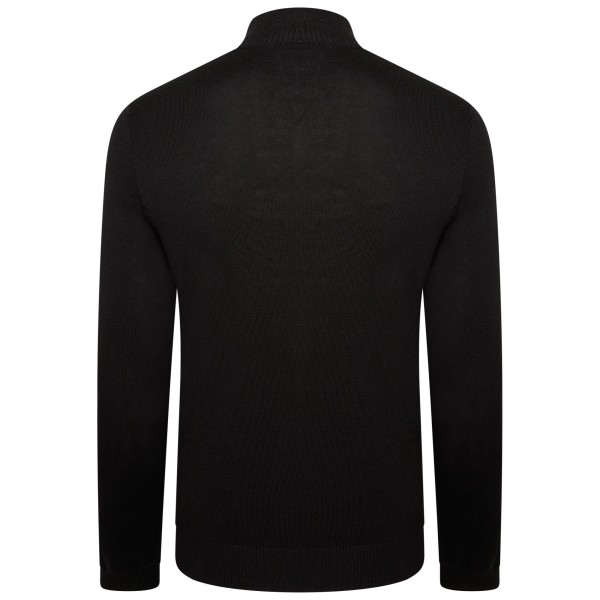 Dare 2B Mens Unite Us Stickad Half Zip Sweatshirt XL Black/Ambe Black/Amber Glow XL