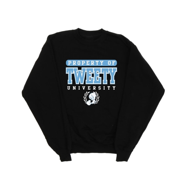 Looney Tunes Girls Tweety Property Of University Sweatshirt 12- Black 12-13 Years