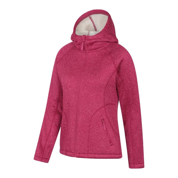 Mountain Warehouse Dam/Kvinnor Nevis Hel dragkedja med fuskpälsfoder Bright Pink 10 UK