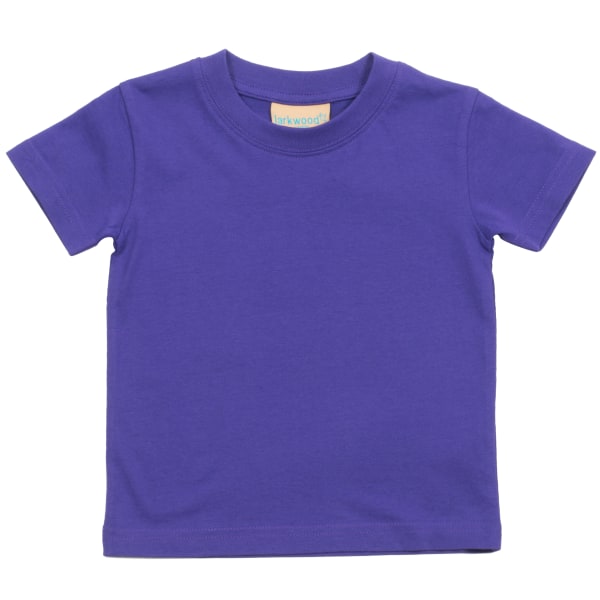 Larkwood Baby/Childrens Crew Neck T-Shirt / Schoolwear 18-24 Pu Purple 18-24