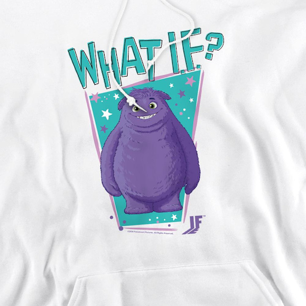 IF Herr What If Blue Stars Hoodie XL Vit White XL