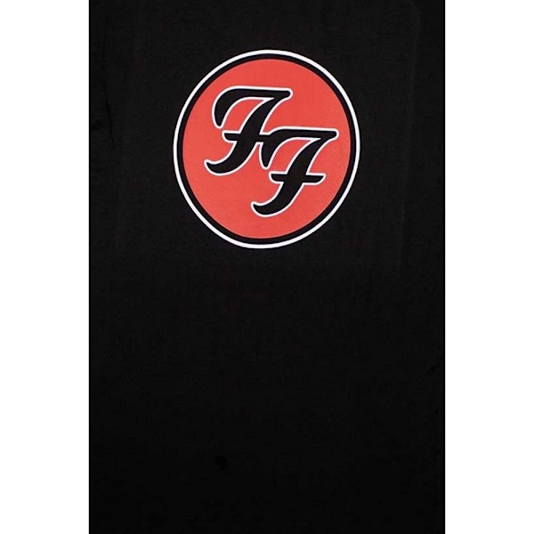 Foo Fighters Dam T-shirt med FF-logotyp XL Svart Black XL