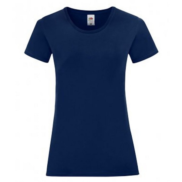 Fruit Of The Loom Dam/Damer Iconic T-Shirt XXL Marinblå Navy XXL