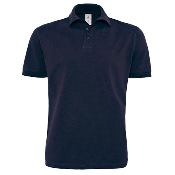 B&C Herr Heavymill Poloshirt XXL Marinblå Navy Blue XXL