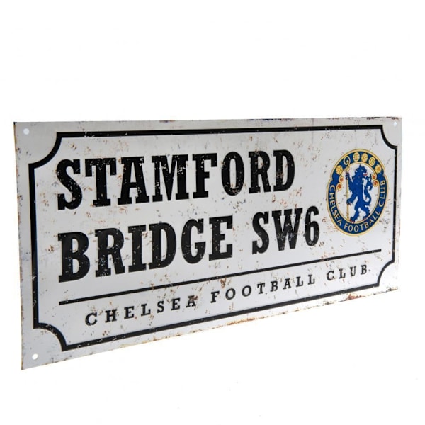 Chelsea Nostalgia Metallskylt En Storlek Silver/Svart Silver/Black One Size