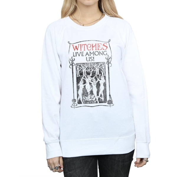 Fantastic Beasts Womens/Ladies Witches Live Among Us Sweatshirt White XL