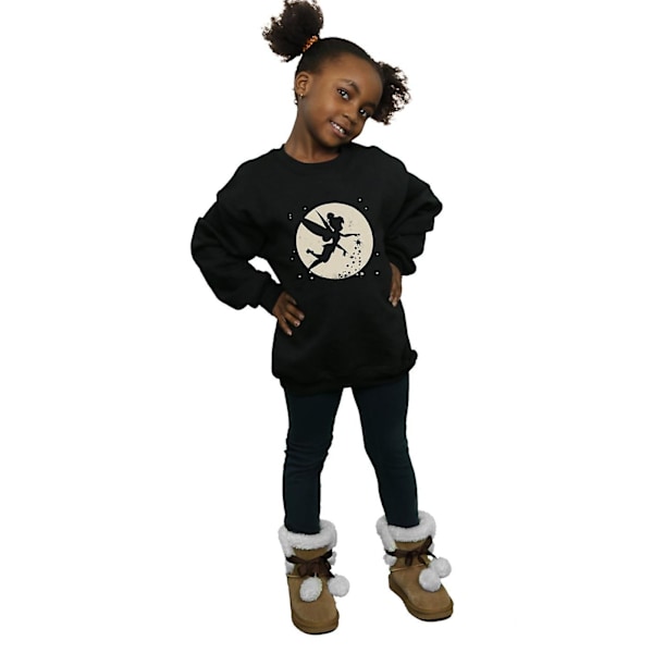 Tinkerbell Girls Moon Cropped Sweatshirt 9-11 år Svart Black 9-11 Years