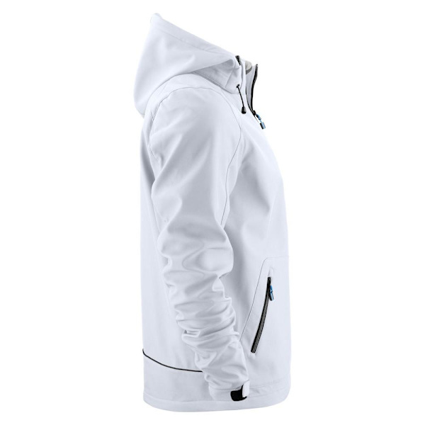 Printer Herr Karting Soft Shell Jacka 5XL Vit White 5XL