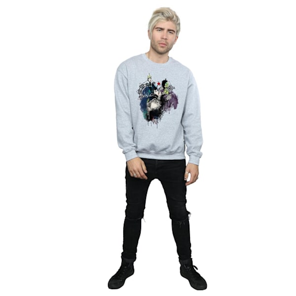 Disney Herrskjorta Skiss Skurkar Sweatshirt 3XL Sports Grey Sports Grey 3XL
