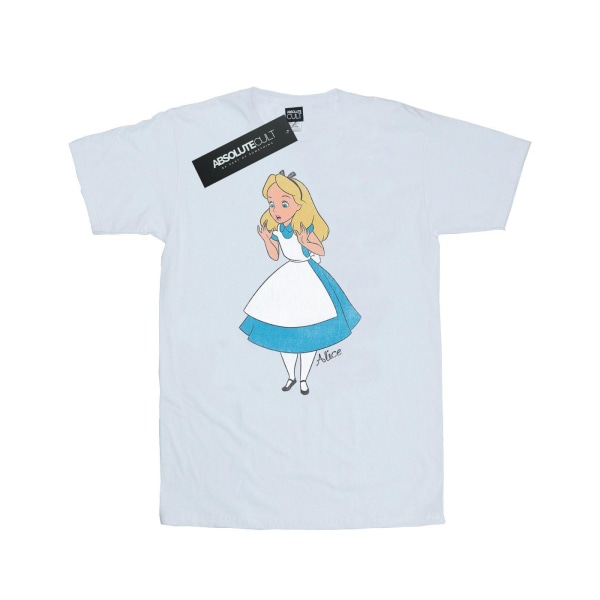 Disney Mens Alice i Underlandet Förvånad Alice T-shirt L Vit White L