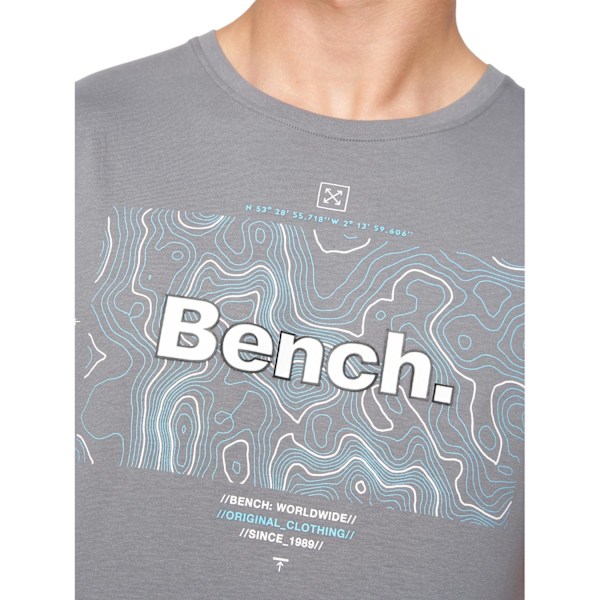 Bench Hawes T-shirt M Steel Grey för män Steel Grey M