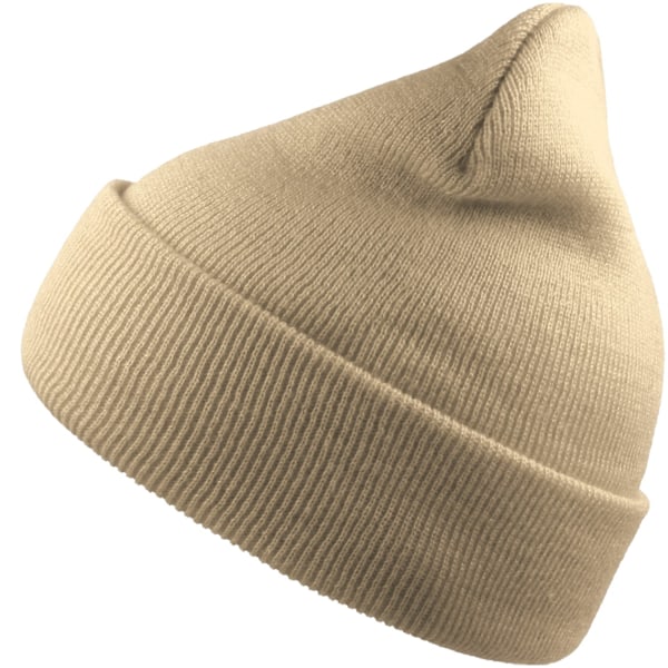 Atlantis Unisex Vuxen Vind Återvunnen Cuffad Mössa En Storlek Beige Beige One Size