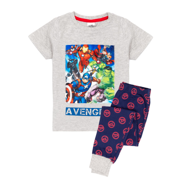 Marvel Avengers Boys Superhero Long Pyjamas Set 3-4 Years Grey M Grey Marl 3-4 Years