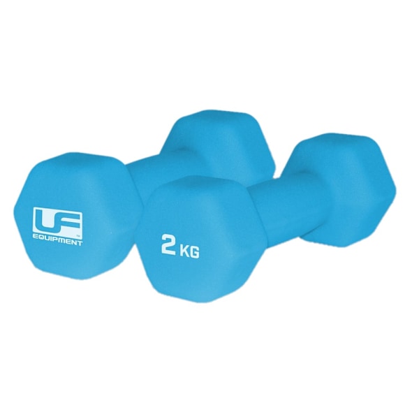 Urban Fitness Equipment Neopren Hexagon Hantel (2-pack) 2 kg Sky Blue 2kg