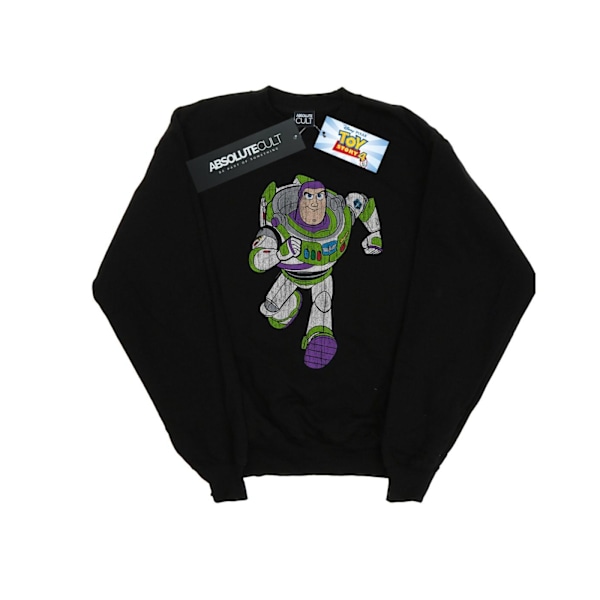Disney Dam/Kvinnor Toy Story 4 Klassisk Buzz Lightyear Sweatshirt Black L