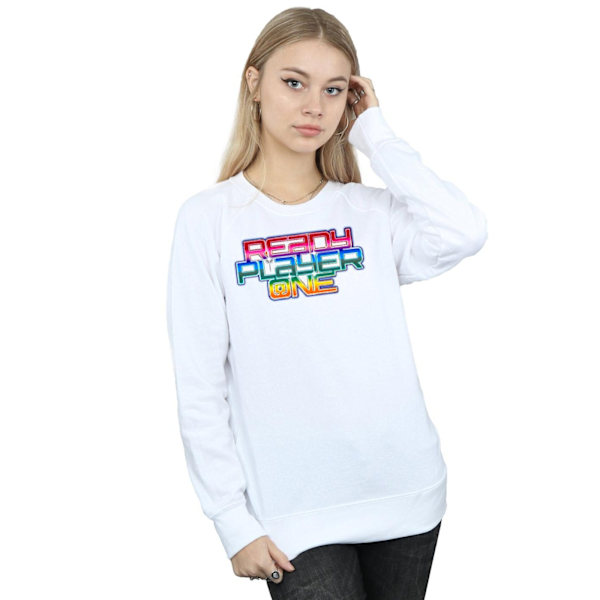 Ready Player One Dam/Dam Rainbow Logo Sweatshirt L Vit White L