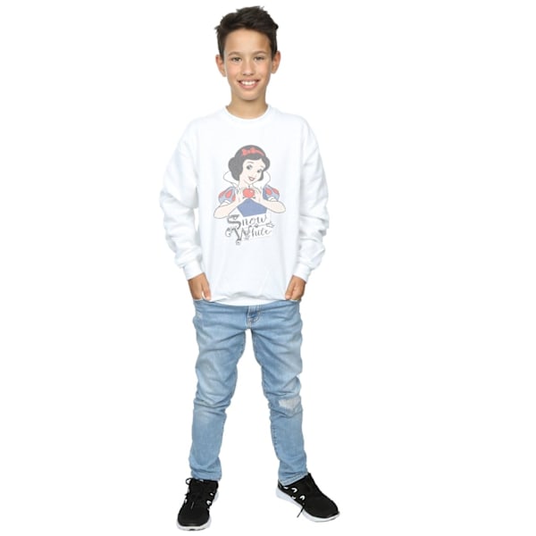 Disney Princess Boys Snow White Apple Sweatshirt 12-13 år Vit White 12-13 Years