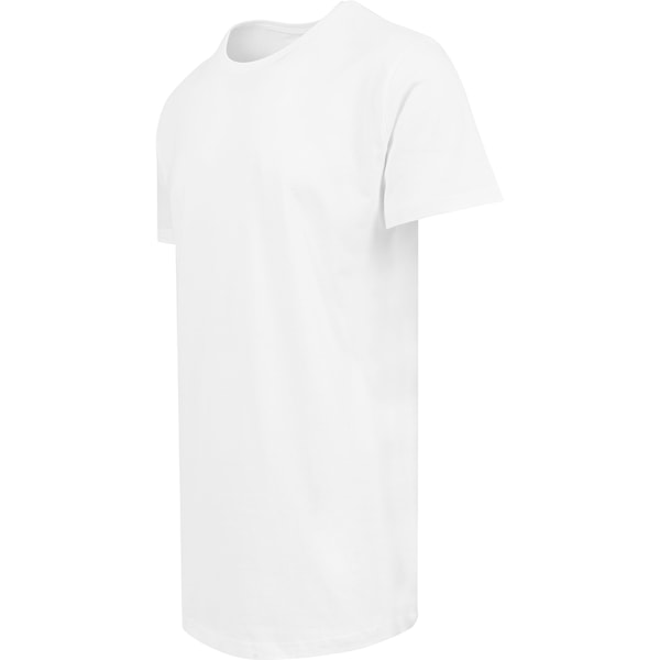 Bygg ditt varumärke herrformad lång kortärmad T-shirt M vit White M