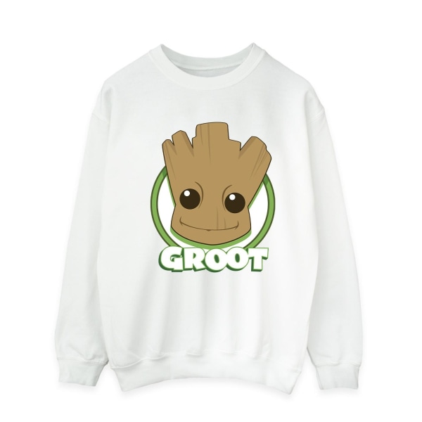 Guardians Of The Galaxy Män Groot Badge Sweatshirt S Vit White S