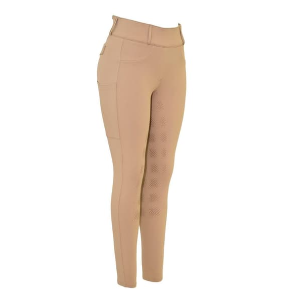 Requisite Dam ProCore Hög Midja Ridtights Beige 14 UK