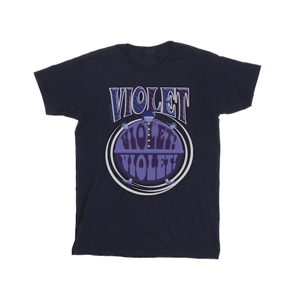 Willy Wonka Herrar Violet Turning Violet T-Shirt XL Marinblå Navy Blue XL