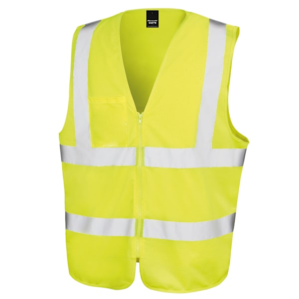SAFE-GUARD by Result Unisex Vuxen Dragkedja Fram Hi-Vis Väst XXL-3XL Yellow XXL-3XL