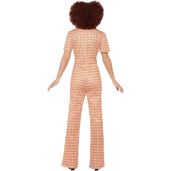 Smiffys Dam/Dam Authentic 70-tals Chic Kostym M Orange Orange M
