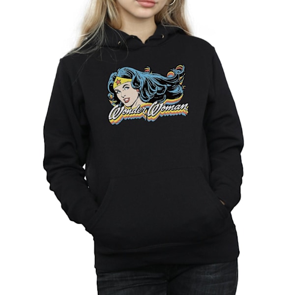 DC Comics Dam/Kvinnor Wonder Woman Smile Hoodie L Svart Black L