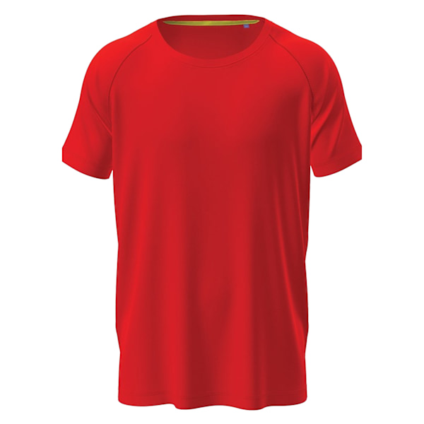Stedman Active Raglan Mesh T-shirt för män L Scarlet Red Scarlet Red L