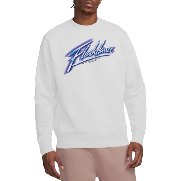 Flashdance Unisex Vuxen Logotyp Sweatshirt XL Vit White XL