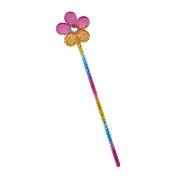 Bristol Novelty Childrens/Kids Glitter Rainbow Flower Wand One Rainbow One Size
