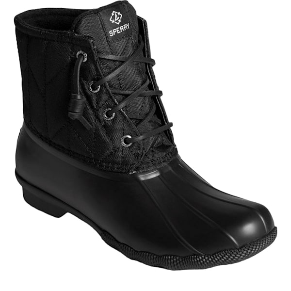 Sperry Womens/Ladies Saltwater Seacycled Nylon Boots 4 UK Svart Black 4 UK