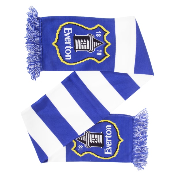 Everton FC Officiell Stickad Fotbollsscarf One Size Blå Blue One Size