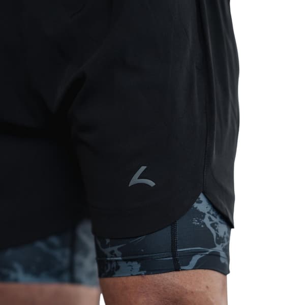 Reeva Löparshorts i mikrofiber för män L Svart Black L