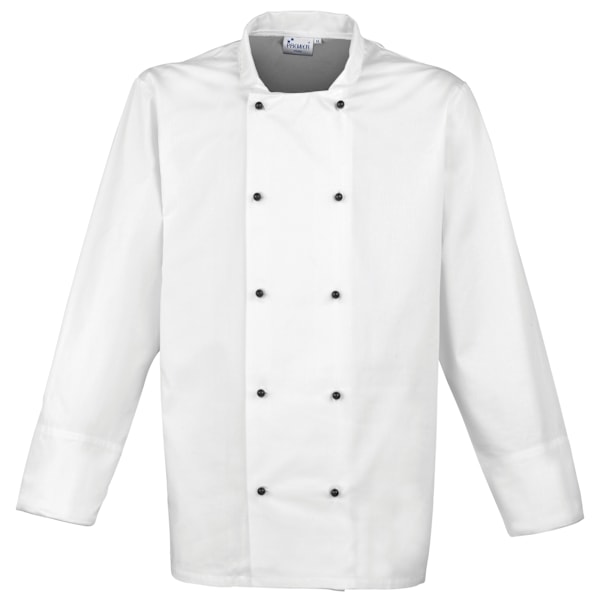 Premier Unisex Cuisine Långärmad Kockjacka (2-pack) 4XL White 4XL