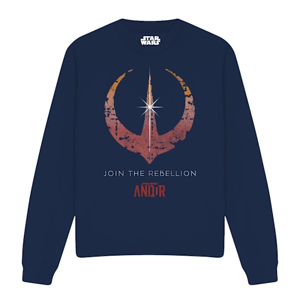 Star Wars: Andor Unisex Vuxen Gå Med I Rebellerna Sweatshirt XL Navy XL