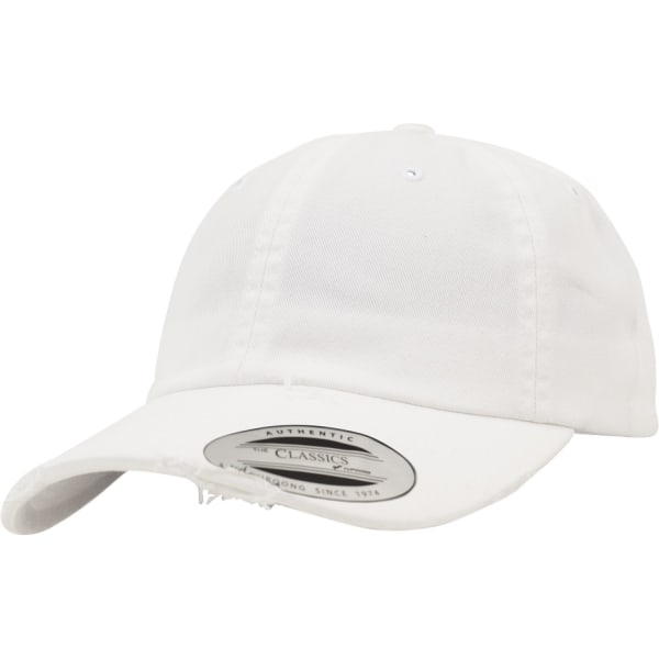 Flexfit By Yupoong Low Profile Destroyed Cap One Size Vit White One Size