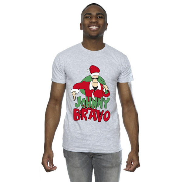 Johnny Bravo herr Johnny Christmas T-shirt 4XL Sports Grey Sports Grey 4XL
