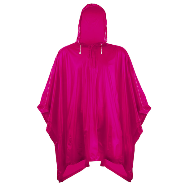 Splashmacs Unisex Vuxen Plast Poncho / Regnrock En Storlek Fuc Fuchsia One Size
